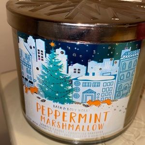 HTF BBW Peppermint Marshmallow Candle